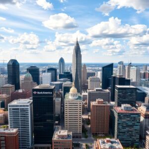 aerial view f downtown atlanta